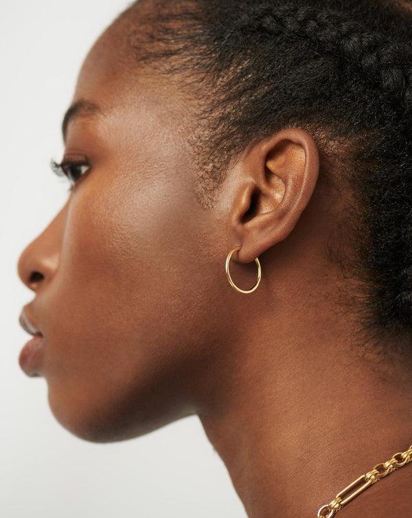 Missoma Classic Small Hoop Earrings | 18ct Gold Plated
