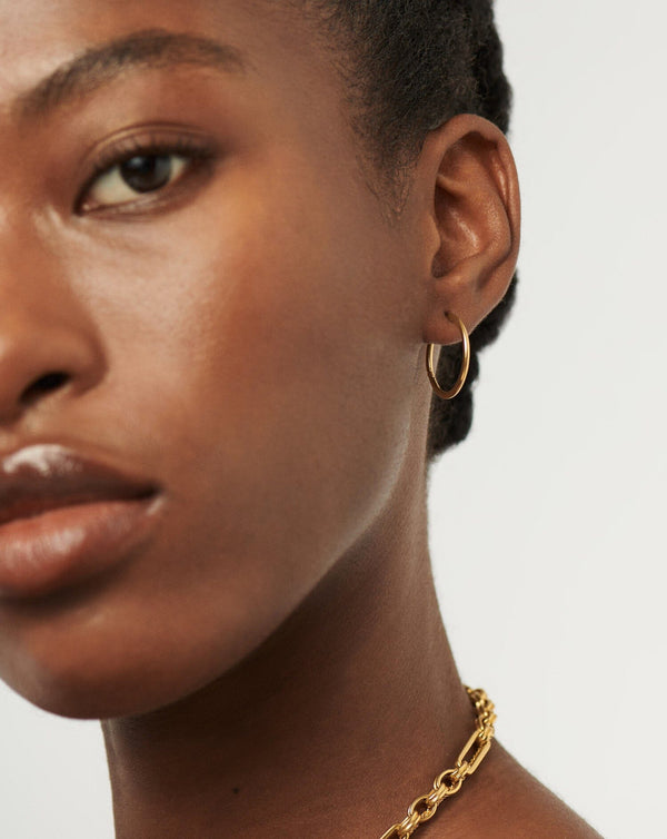 Missoma Classic Small Hoop Earrings | 18ct Gold Plated