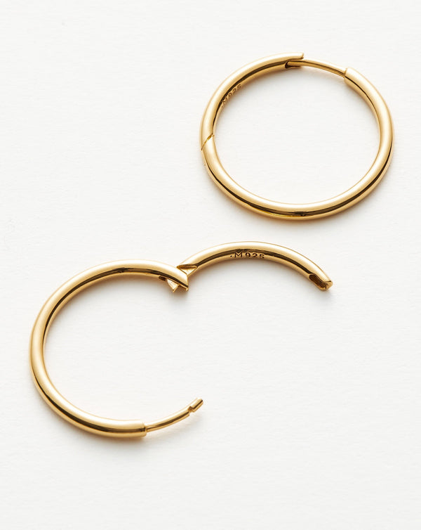 Missoma Classic Small Hoop Earrings | 18ct Gold Plated