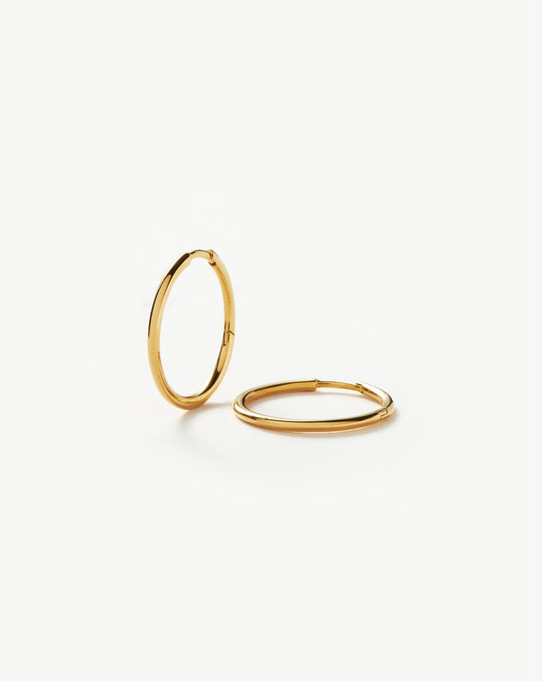 missoma Classic Small Hoop Earrings | 18ct Gold Plated