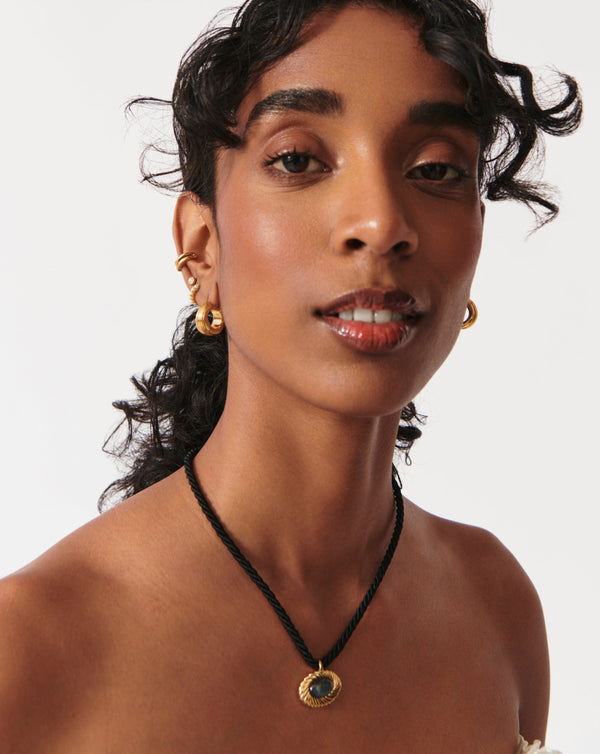 Missoma Classic Stone Stud Earrings | 18ct Gold Vermeil/Cubic Zirconia