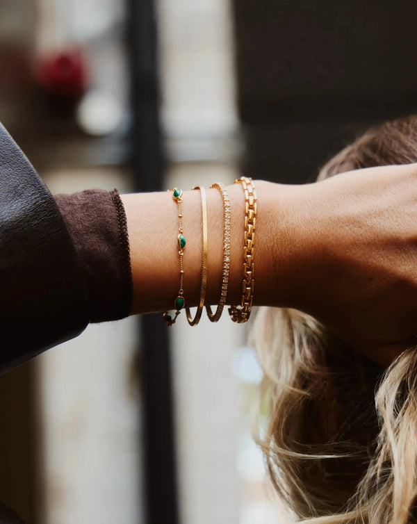 Missoma Classic Tennis Bracelet | 18ct Gold Vermeil Cubic Zirconia