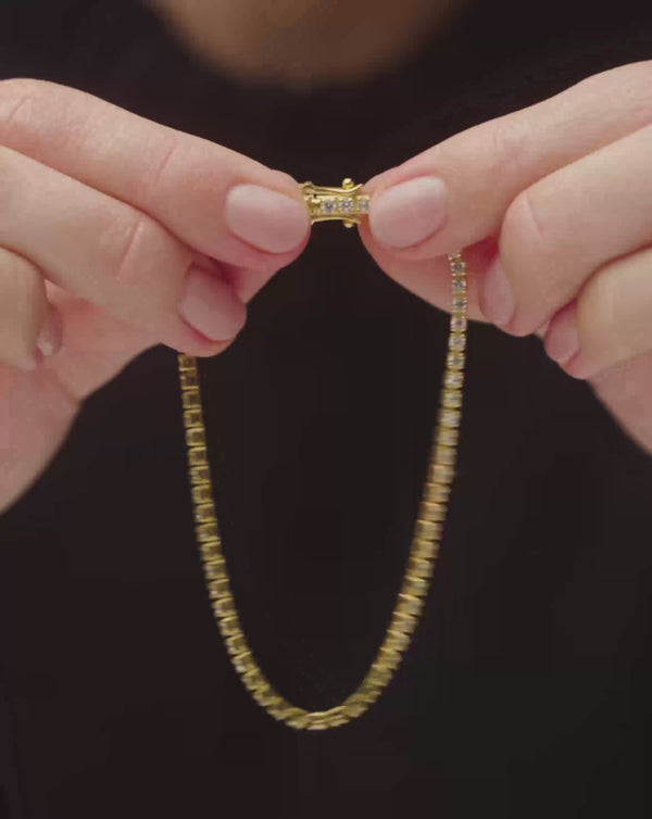 Missoma Classic Tennis Bracelet | 18ct Gold Vermeil Cubic Zirconia