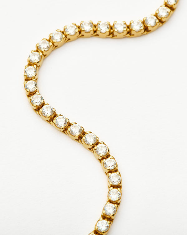 Missoma Classic Tennis Bracelet | 18ct Gold Vermeil Cubic Zirconia