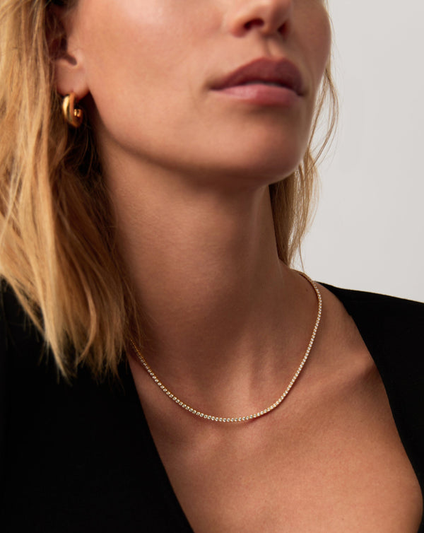 Missoma Classic Tennis Necklace | 18ct Gold Vermeil Cubic Zirconia