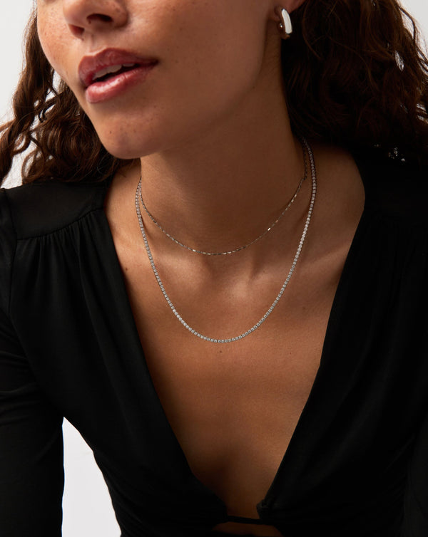 Missoma Classic Tennis Necklace | Sterling Silver Cubic Zirconia