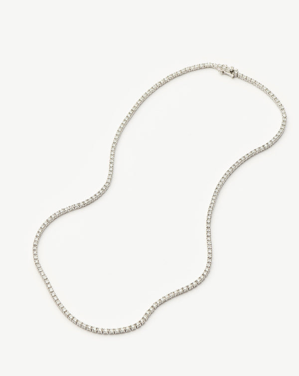 Missoma Classic Tennis Necklace | Sterling Silver Cubic Zirconia
