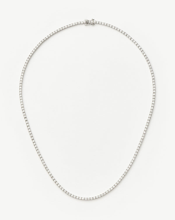 missoma Classic Tennis Necklace | Sterling Silver Cubic Zirconia