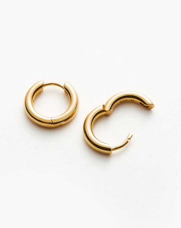 Missoma Classic Tunnel Mini Hoop Earrings | 18ct Gold Plated