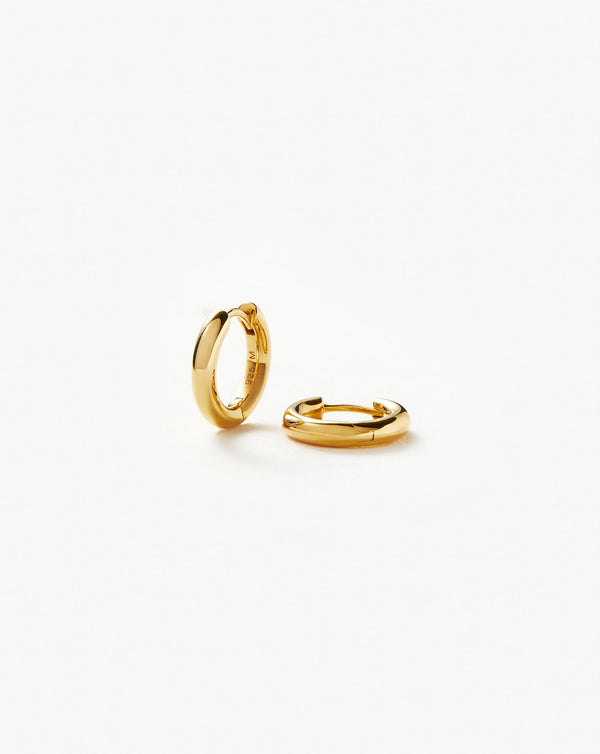 missoma Classic Tunnel Mini Hoop Earrings | 18ct Gold Plated