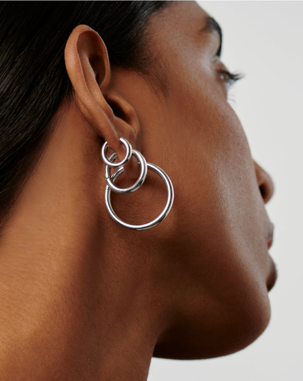 Missoma Classic Tunnel Mini Hoop Earrings | Sterling Silver
