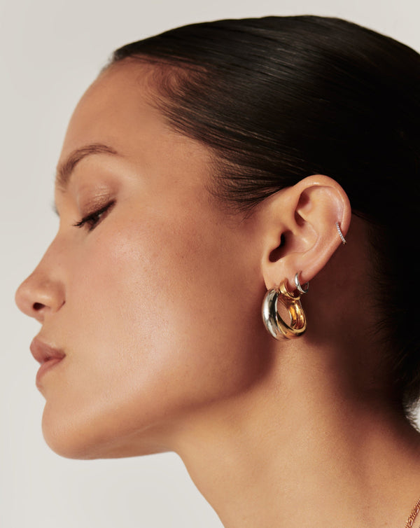 Missoma Classic Tunnel Mini Hoop Earrings | Sterling Silver