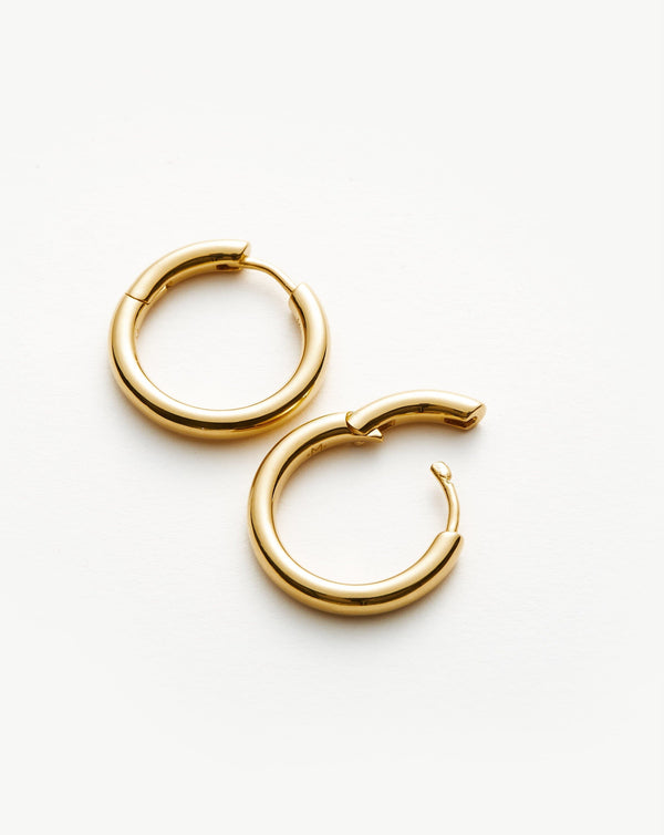 Missoma Classic Tunnel Small Hoop Earrings | 18ct Gold Plated