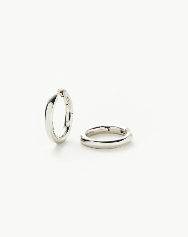 missoma Classic Tunnel Small Hoop Earrings | Silver Plated