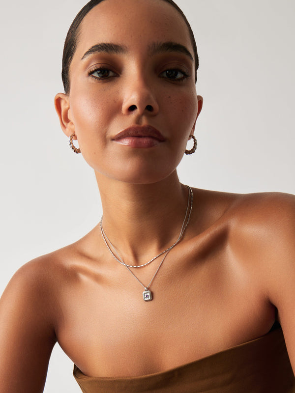 Missoma February Birthstone Pendant Necklace | Amethyst/February