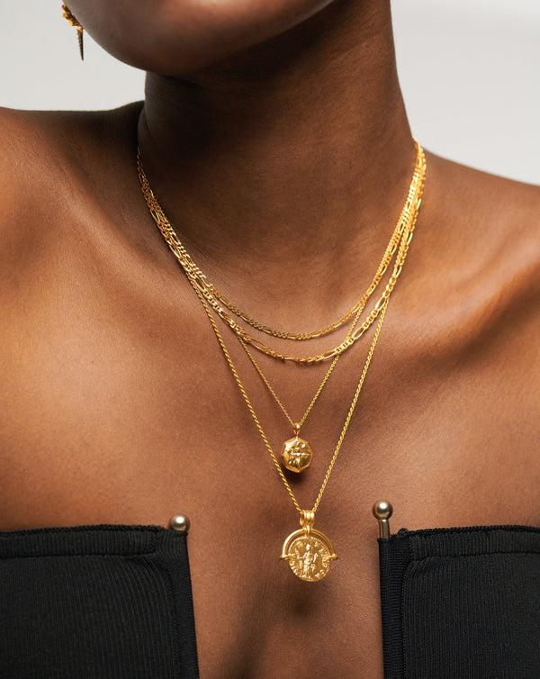 Missoma Filia Double Chain Necklace | 18ct Gold Vermeil