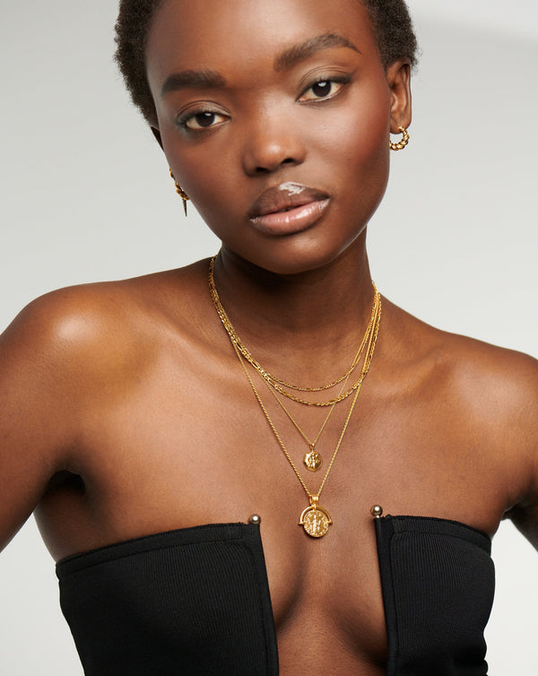 Missoma Filia Double Chain Necklace | 18ct Gold Vermeil