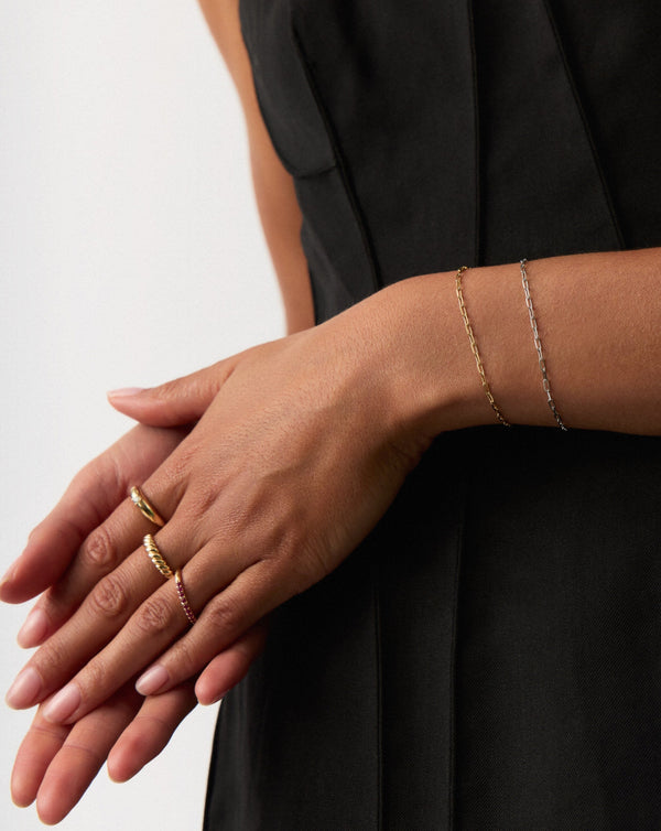 Missoma Fine Classic Paperclip Chain Bracelet | 14ct Solid Gold