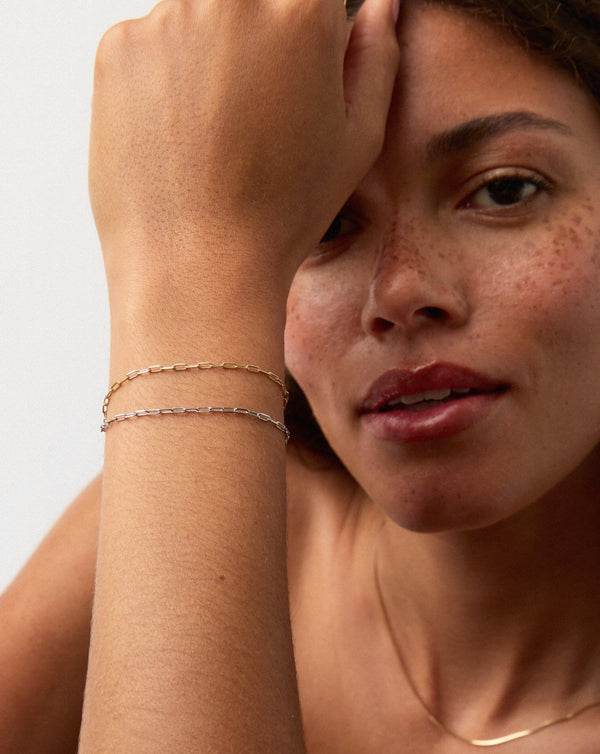 Missoma Fine Classic Paperclip Chain Bracelet | 14ct Solid Gold