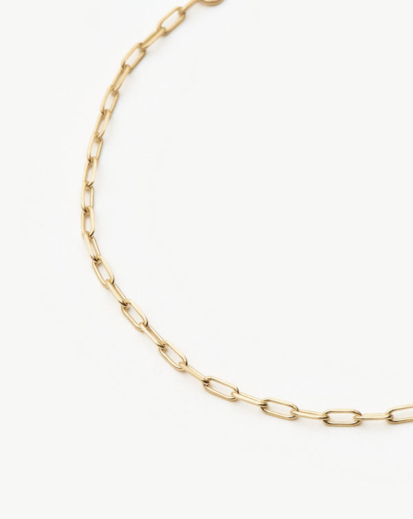 Missoma Fine Classic Paperclip Chain Bracelet | 14ct Solid Gold