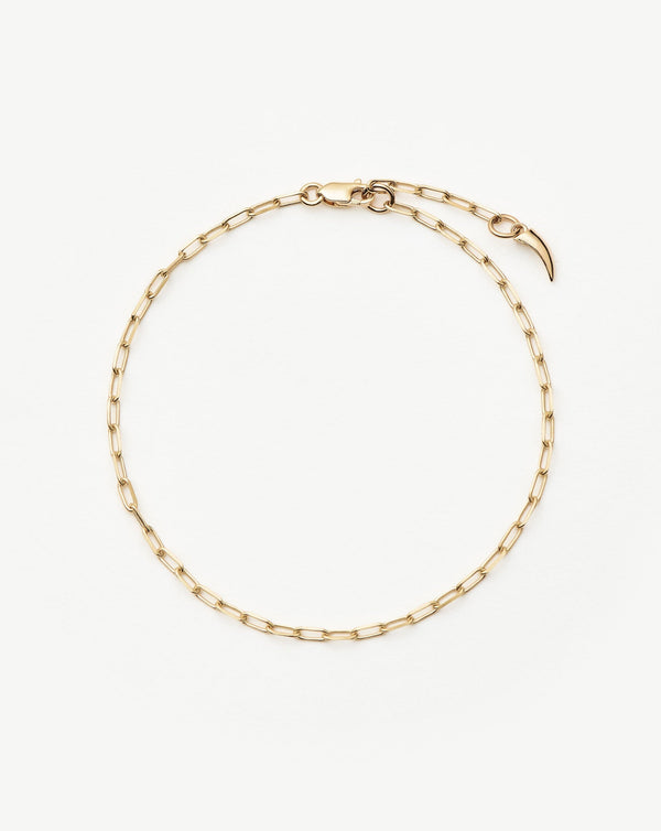 missoma Fine Classic Paperclip Chain Bracelet | 14ct Solid Gold