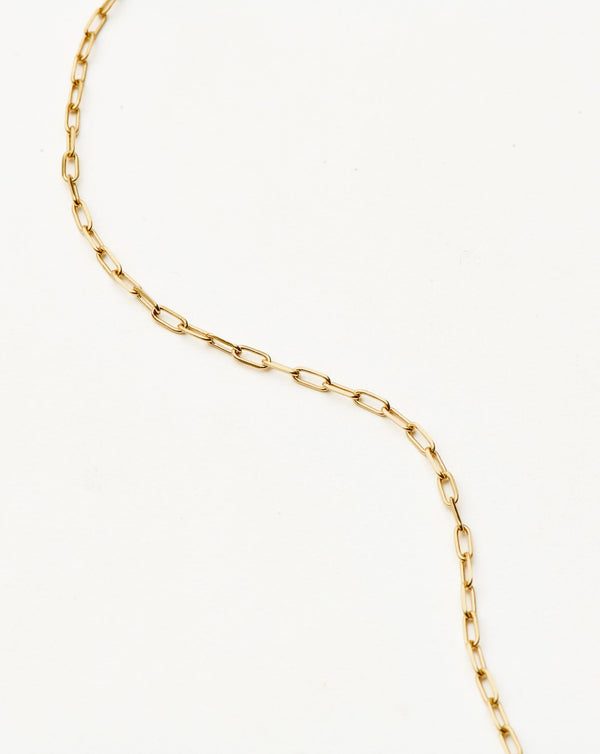 Missoma Fine Classic Paperclip Chain Necklace | 14ct Solid Gold