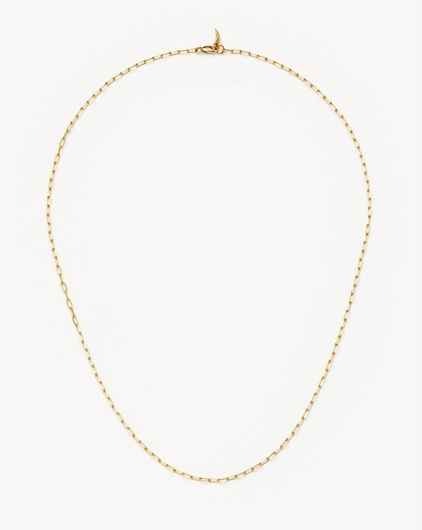 missoma Fine Classic Paperclip Chain Necklace | 14ct Solid Gold