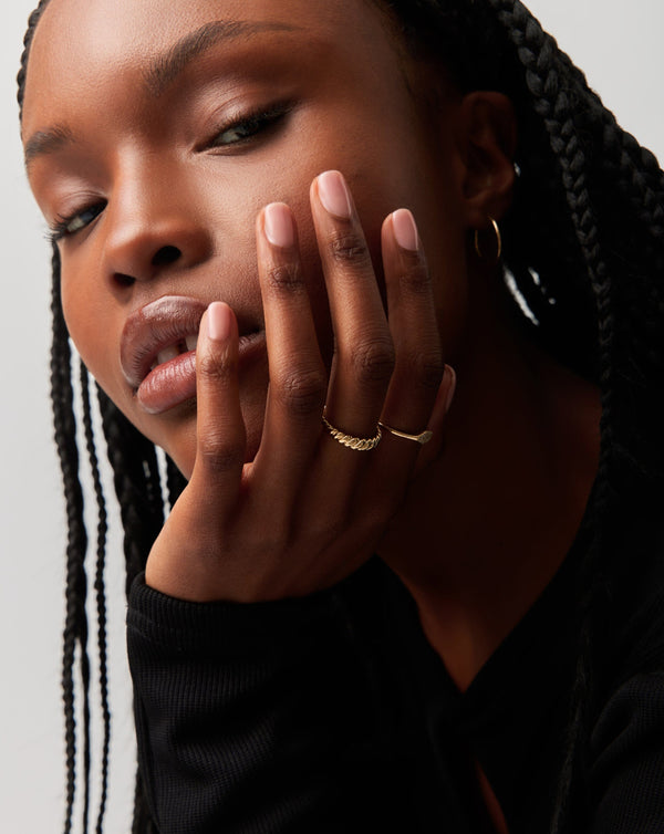 Missoma Fine Diamond Signet Ring | 14ct Solid Gold/Diamond