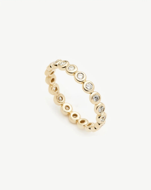 missoma Fine Diamond Tennis Eternity Ring | 14ct Solid Gold Rings