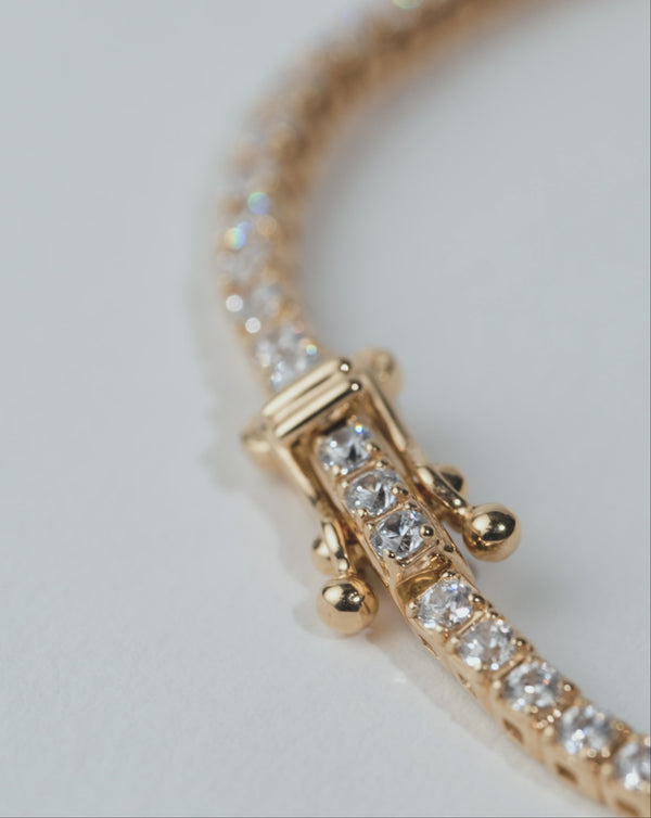 Missoma Fine Diamond Tennis Necklace | 14ct Solid Gold Diamond