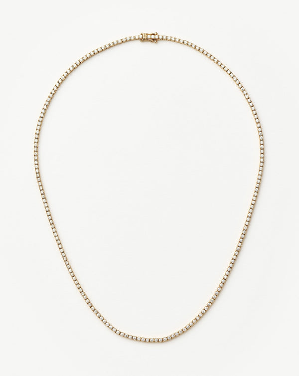 missoma Fine Diamond Tennis Necklace | 14ct Solid Gold Diamond
