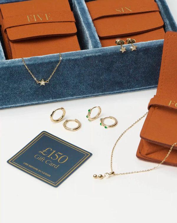 Missoma Fine Emerald Studded Huggies | 14ct Yellow Gold Earrings