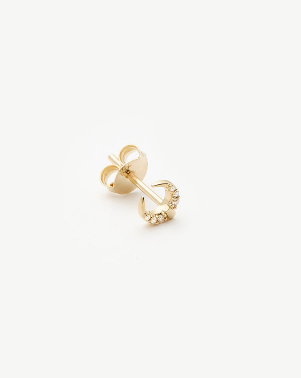 Missoma Fine Lucy Williams Horn Single Stud Earring UK