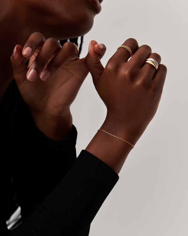 Missoma Fine Twisted Chain Bracelet | 14ct Solid Gold