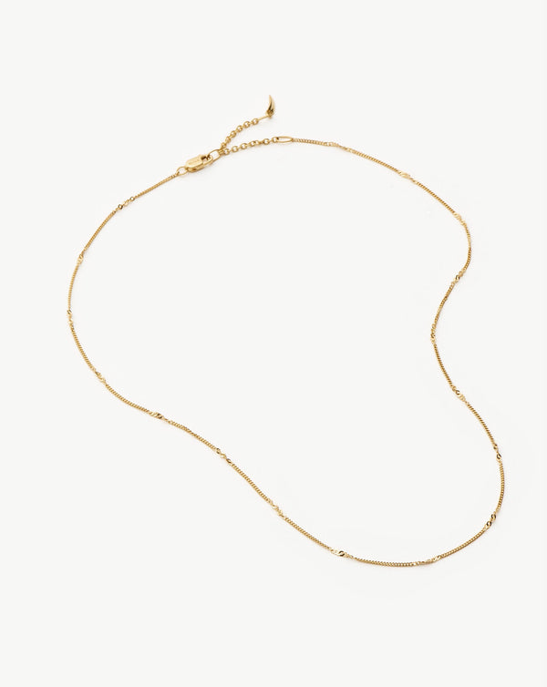 Missoma Fine Twisted Curb Chain Choker | 14ct Solid Gold