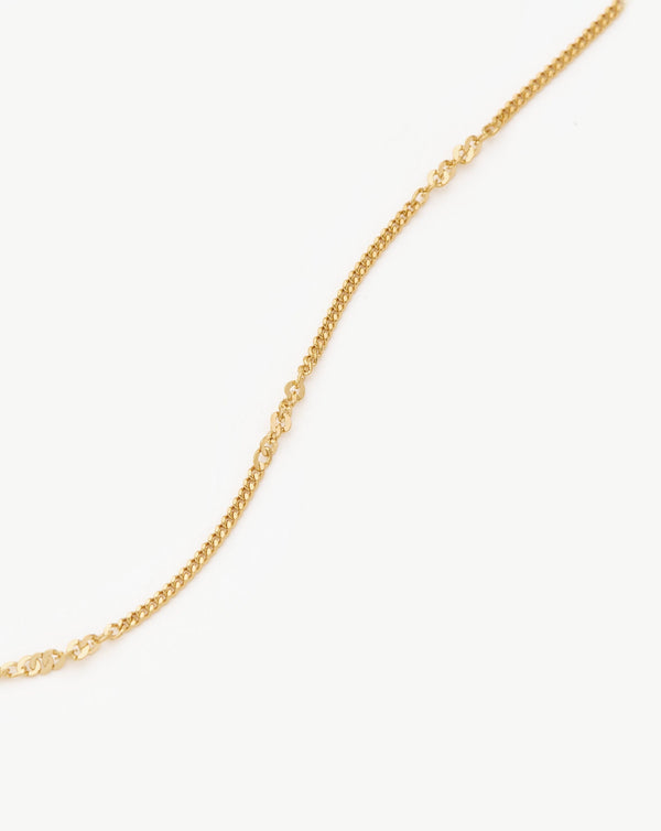 Missoma Fine Twisted Curb Chain Choker | 14ct Solid Gold