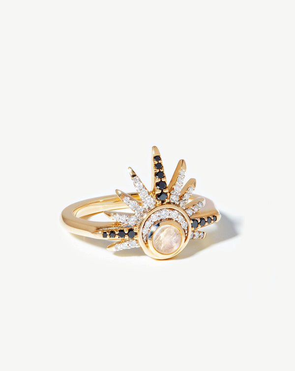 missoma Harris Reed 14ct Solid Gold Celestial Ring | Diamond