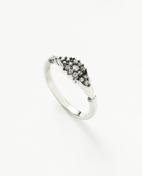 missoma Harris Reed Gilded Pave Ring | Sterling Silver/Cubic Zirconia