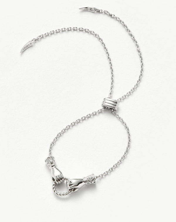 Missoma Harris Reed In Good Hands Slider Bracelet | Silver Plated/Cubic Zirconia