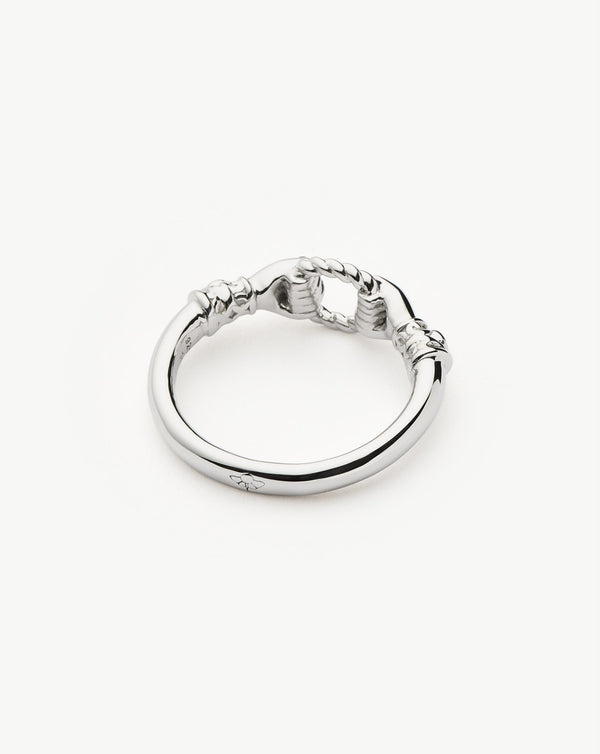 Missoma Harris Reed In Good Hands Stacking Ring | Sterling Silver