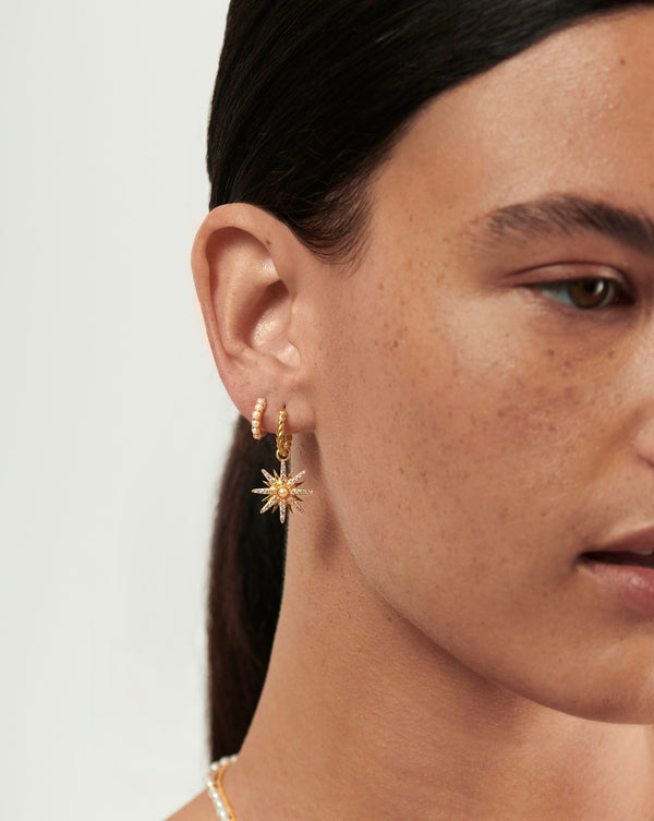 Missoma Harris Reed Moonlight Pearl Earring Set | Gold/Pearl