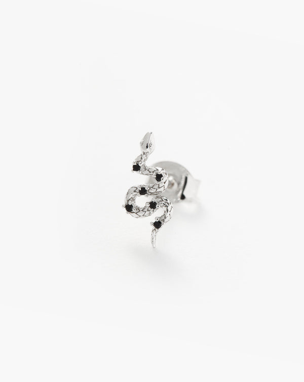 missoma Harris Reed Serpent Single Stud Earring | Sterling Silver