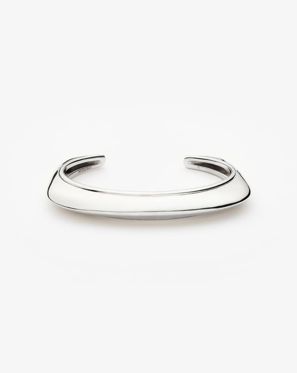 missoma Hera Dome Statement Cuff Bracelet | Silver Plated