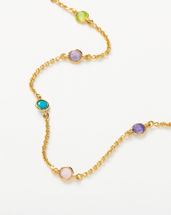 Missoma Hot Rox Multi Gemstone Bracelet | 18ct Gold Vermeil/Multi
