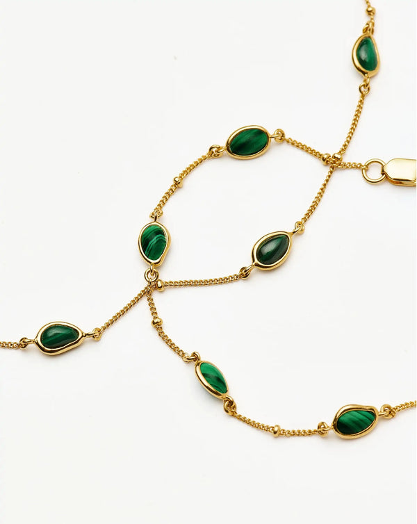 Missoma Iconic Magma Gemstone Choker & Bracelet Set UK