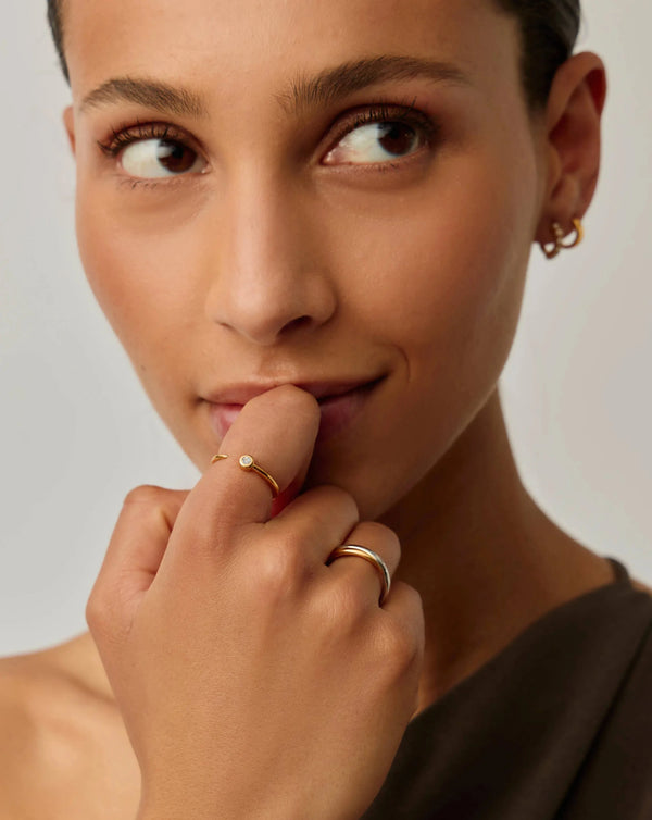 Missoma Interstellar Ring | 18ct Gold Vermeil/Cubic Zirconia