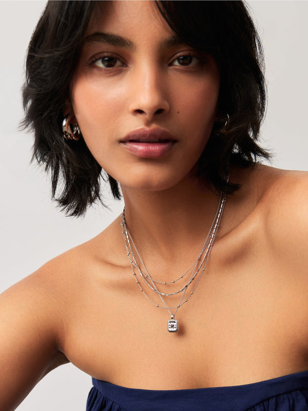 Missoma January Birthstone Pendant Necklace | Garnet/January