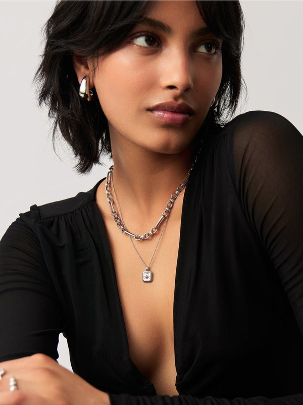 Missoma July Birthstone Pendant Necklace | Glass Filled Ruby/July