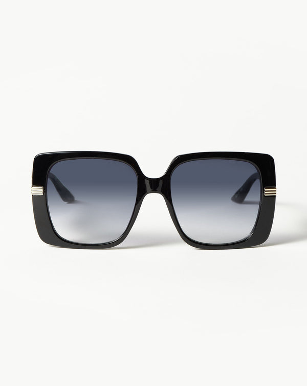 missoma Le Specs Phoenix Ridge Oversized Square Sunglasses | Black