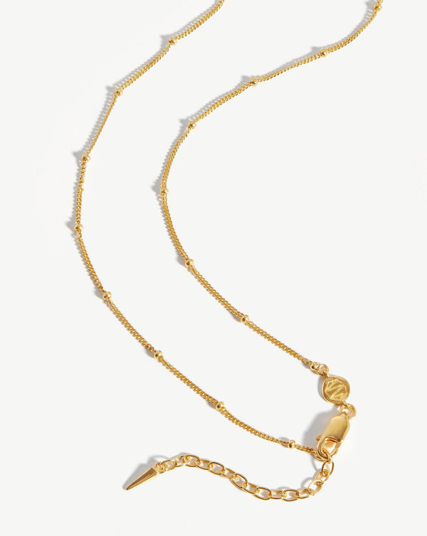 Missoma Long Bobble Chain Necklace | 18ct Gold Vermeil